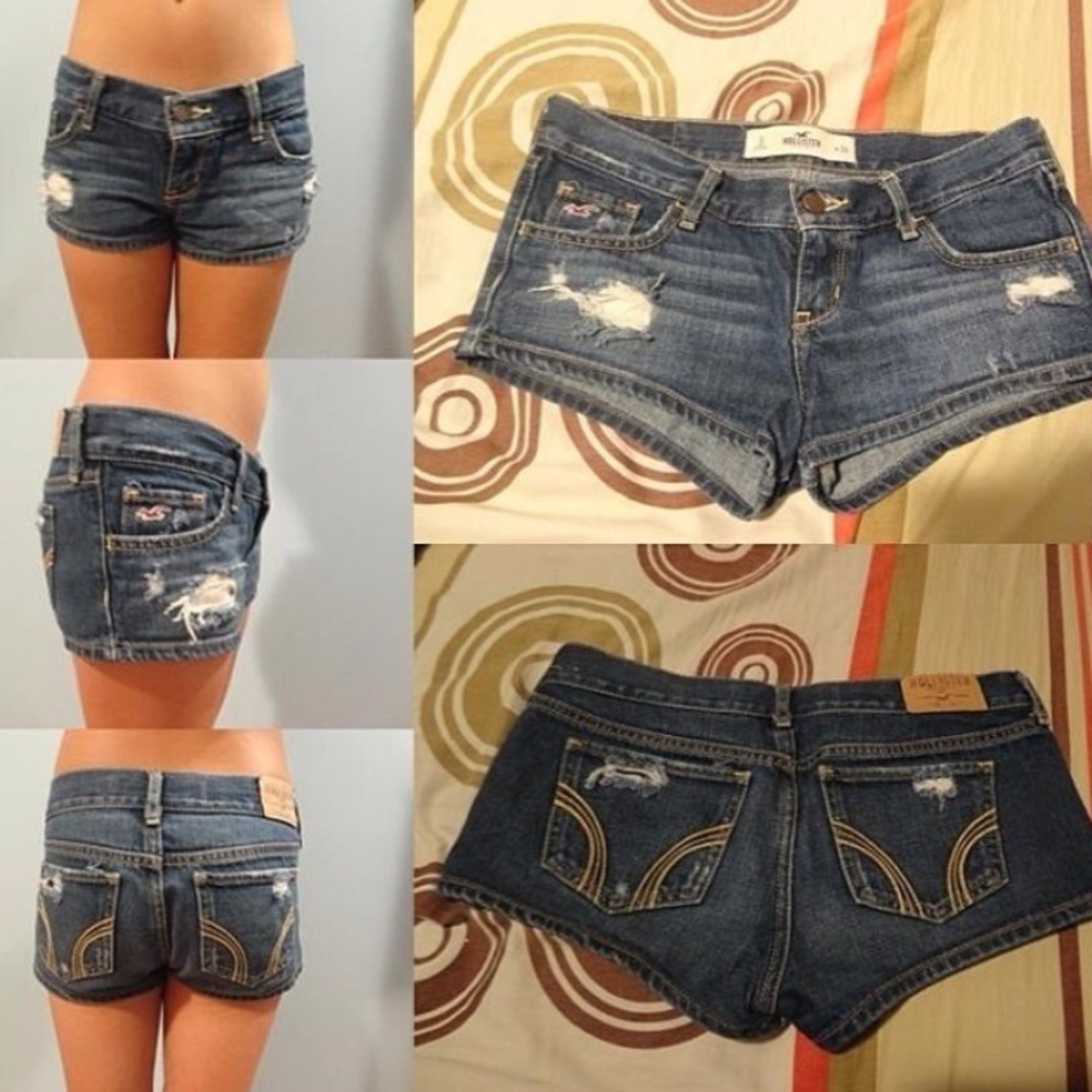 HOLLISTER DISTRESSED BOOTY SHORTS - Picture 3 of 3